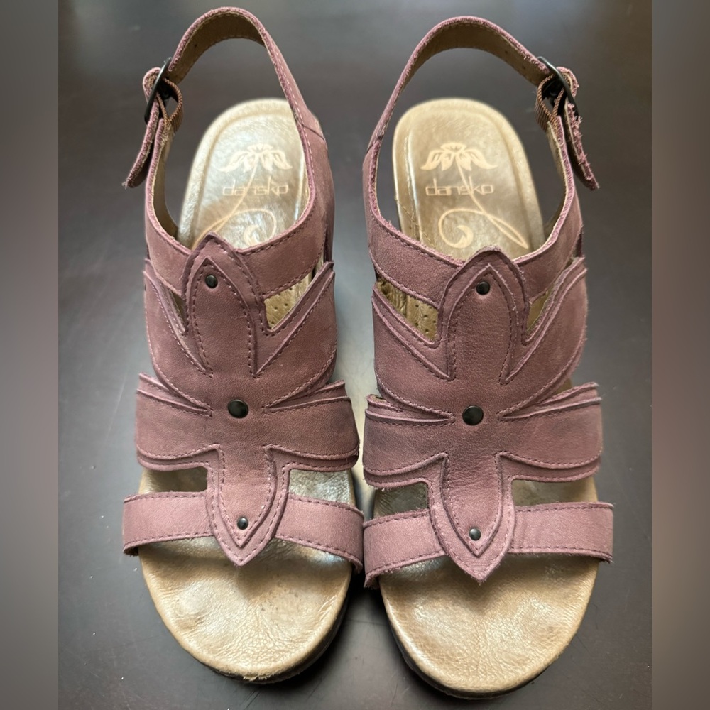 Dansko purple wedge